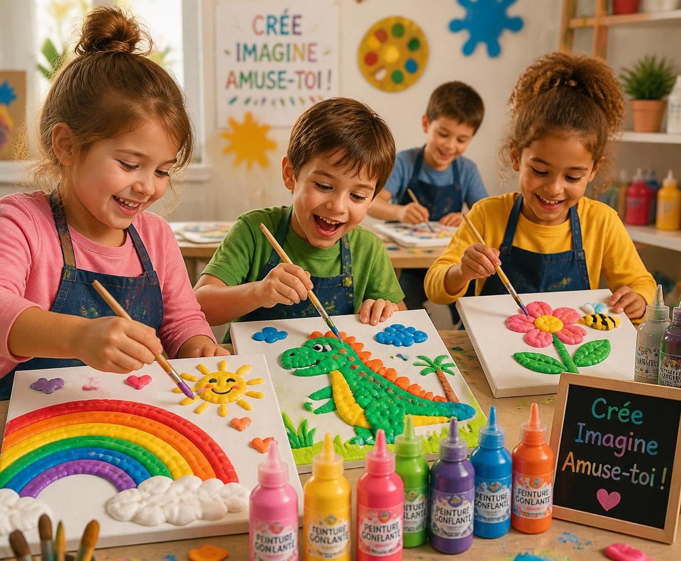 découvrez comment réaliser des effets 3d amusants avec les enfants grâce à la peinture gonflante. guide simple et créatif pour des activités ludiques et artistiques en famille.