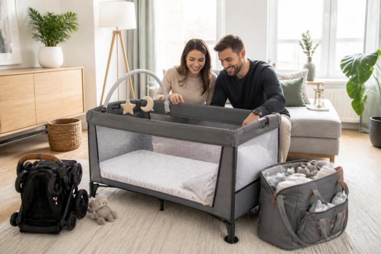 découvrez le lit bébé pliant, l'allié pratique idéal pour les parents nomades et organisés, offrant confort et facilité de transport pour des nuits paisibles où que vous soyez.