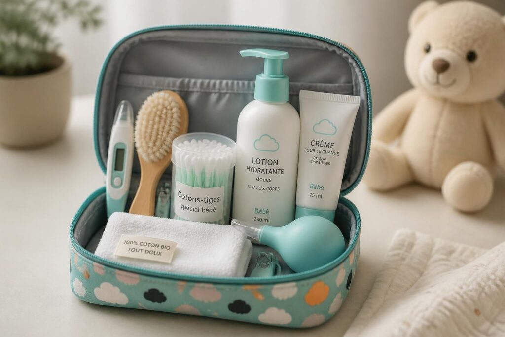 découvrez les indispensables pour une trousse de toilette bébé complète et pratique, afin d'assurer des soins quotidiens efficaces et en toute sécurité pour votre tout-petit.
