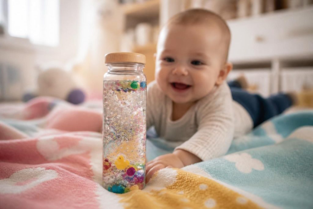 découvrez la bouteille sensorielle, un outil ludique et apaisant pour calmer bébé en douceur grâce à ses couleurs et mouvements captivants.