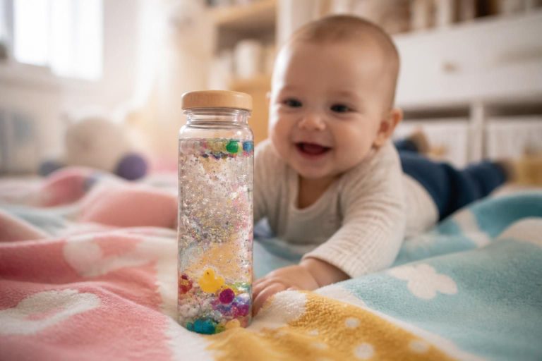 découvrez la bouteille sensorielle, un outil ludique et apaisant pour calmer bébé en douceur grâce à ses couleurs et mouvements captivants.