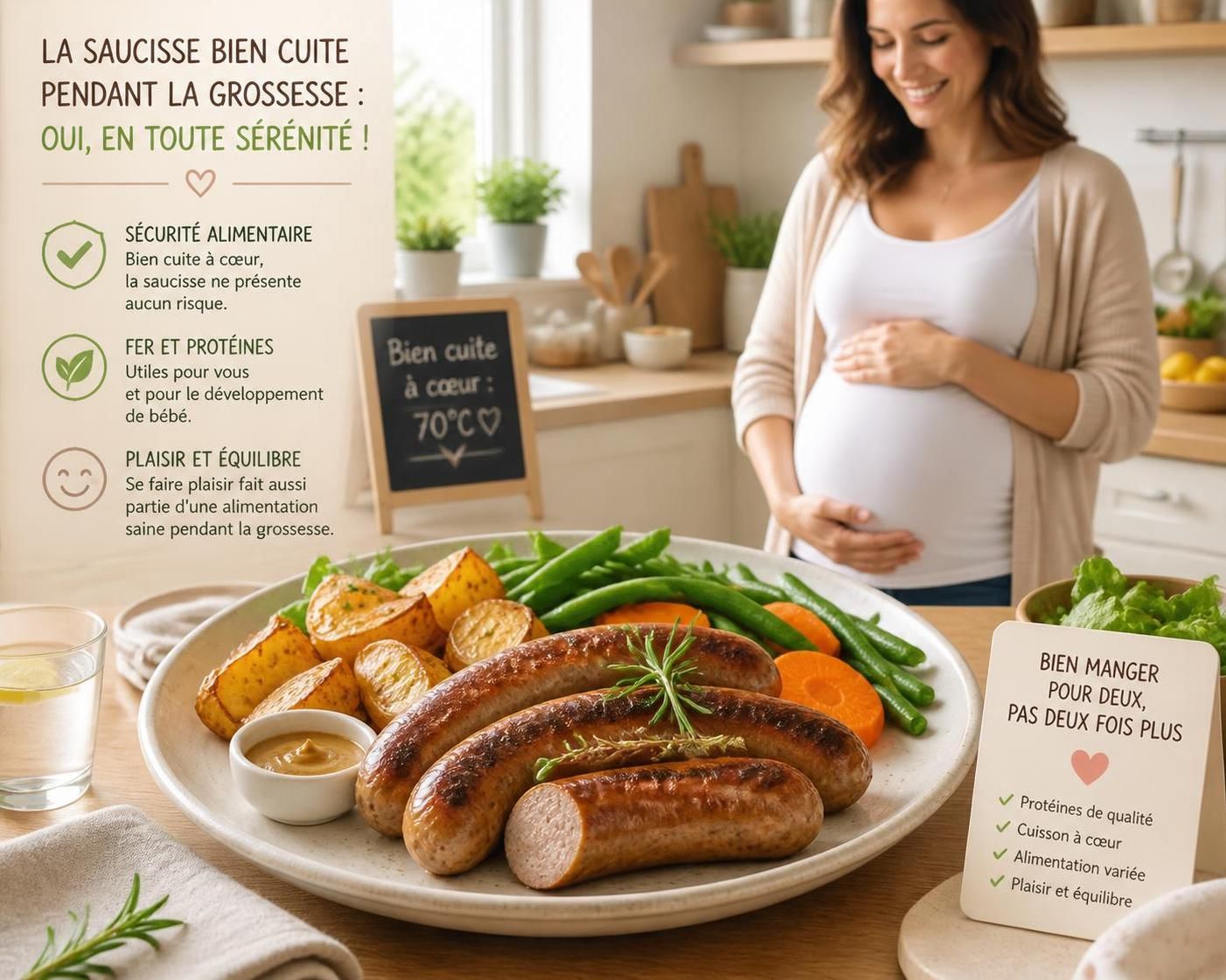 découvrez les précautions essentielles à prendre lorsqu'on est enceinte pour consommer des saucisses en toute sécurité et protéger la santé de votre bébé.